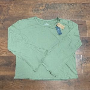 army green long bell sleeve